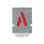 Stencil sæt med bogstaver A-Z+& med 20 mm tegnhøjde (27 dele)